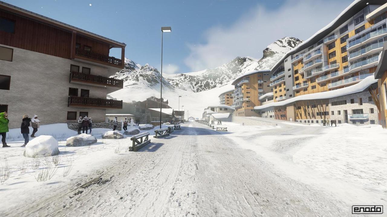 Charmant Studio Aux Pieds Des Pistes Vue Sur La Montagne Tignes Exterior photo